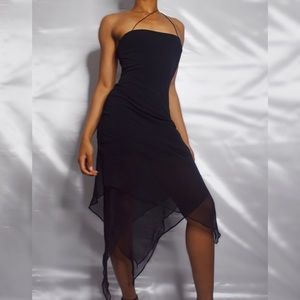 Black sheer pixie dress